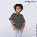 Polera Peso Completo Cuello Redondo Manga Corta Unisex para Niño · 100% Algodón