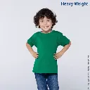 Polera Peso Completo Cuello Redondo Manga Corta Unisex para Niño · 100% Algodón