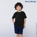 Polera Peso Completo Cuello Redondo Manga Corta Unisex para Niño · 100% Algodón