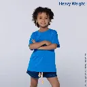 Polera Peso Completo Cuello Redondo Manga Corta Unisex para Niño · 100% Algodón