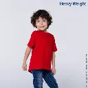 Polera Peso Completo Cuello Redondo Manga Corta Unisex para Niño · 100% Algodón