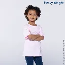 Polera Peso Completo Cuello Redondo Manga Corta Unisex para Niño · 100% Algodón