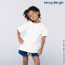Polera Peso Completo Cuello Redondo Manga Corta Unisex para Niño · 100% Algodón