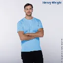 Polera Peso Completo Cuello Redondo Manga Corta para Caballero · 100% Algodón