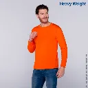 Polera Peso Completo Cuello Redondo Manga Larga para Caballero · 100% Algodón