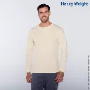 Polera Peso Completo Cuello Redondo Manga Larga para Caballero · 100% Algodón