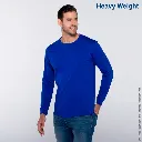 Polera Peso Completo Cuello Redondo Manga Larga para Caballero · 100% Algodón