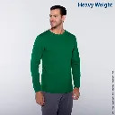 Polera Peso Completo Cuello Redondo Manga Larga para Caballero · 100% Algodón