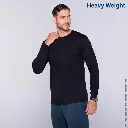 Polera Peso Completo Cuello Redondo Manga Larga para Caballero · 100% Algodón