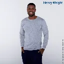 Polera Peso Completo Cuello Redondo Manga Larga para Caballero · 100% Algodón