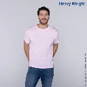 Polera Peso Completo Cuello Redondo Manga Corta para Caballero · 100% Algodón