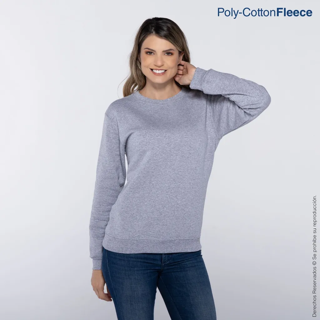 Polerón Cuello Redondo Manga Larga para Caballero · 50% Algodón 50% Poliéster