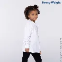 Polera Peso Completo Cuello Redondo Manga Larga Unisex para Niños · 100% Algodó